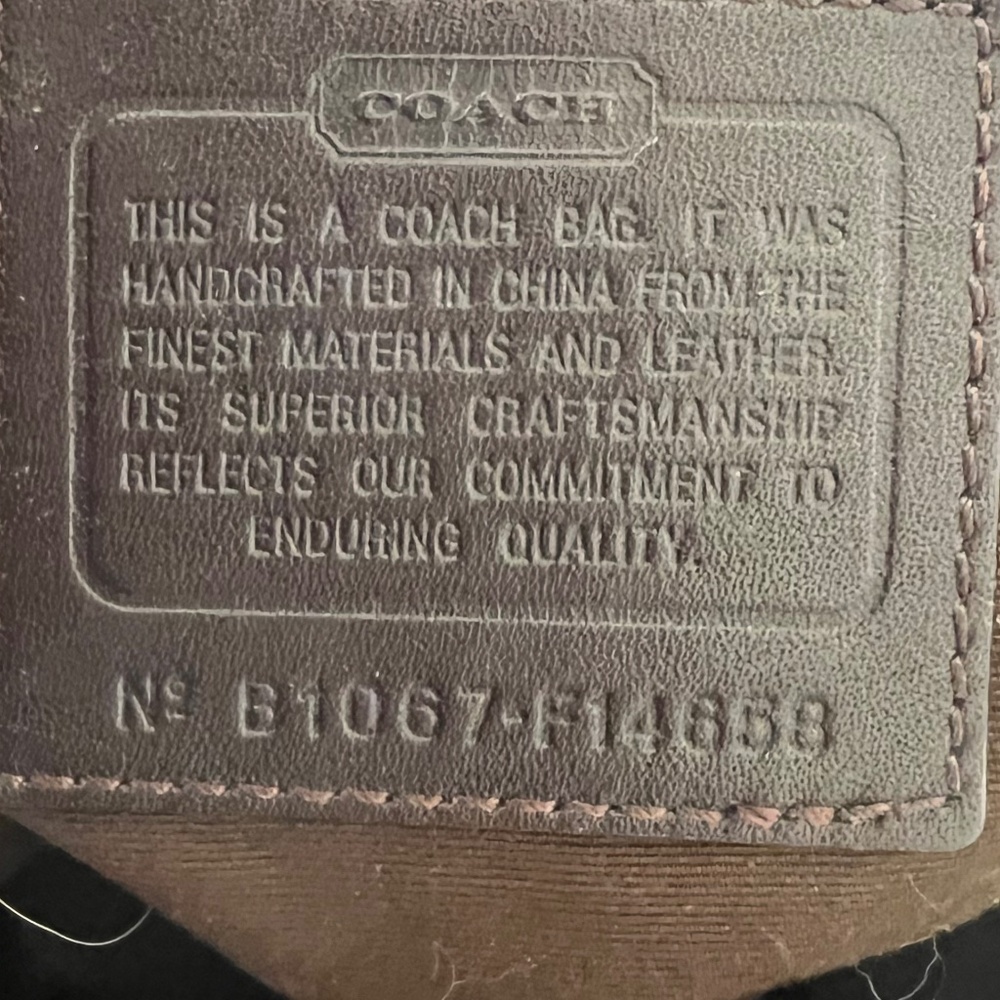 Coach Signature Leah Tote Large - Brown/Tan F14658 - Picture 7 of 12